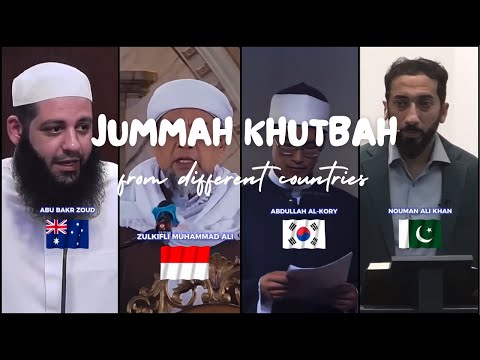 Jummah khutbah in different countries | Friday prayer | One ummah |☝🏻🤍
