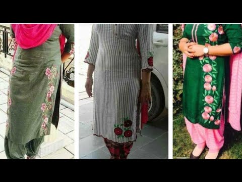 Simple stylish designs#machine embroidery/kdaai/work suits