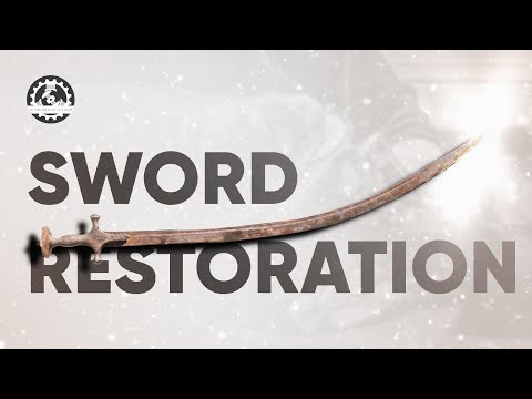 Rusted Curved Blade Sword - Satisfying RESTORATION
