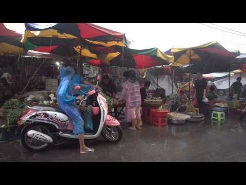 The Rain In Cambodian Market - The View Of Rainfall - Phnom Penh Market Part 2