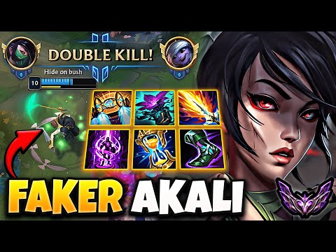 T1 Faker Akali vs Tristana [ MID ] Patch 14.1 Korea Master