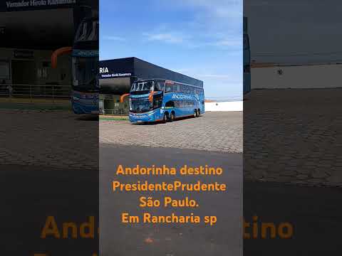 Rancharia sp. Ônibus da andorinha destino Presidente Prudente - São Paulo #rancharia #andorinha