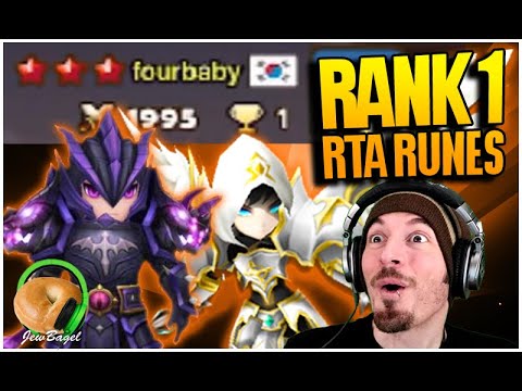 *RTA RANK 1* - FourBaby's Actual RTA Rune Builds! (Summoners War)