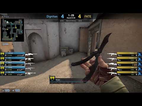 CS:GO POV Demo Dignitas f0rest (25/17) vs FATE (de_dust2)