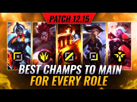 TOP 3 MAINS For Every Role on Patch 12.15 - League of Legends