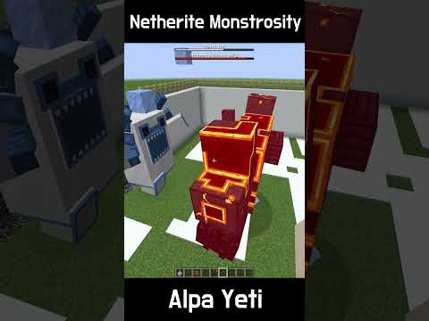 Alpha Yeti vs Netherite Monstrosity | Epic Minecraft Showdown