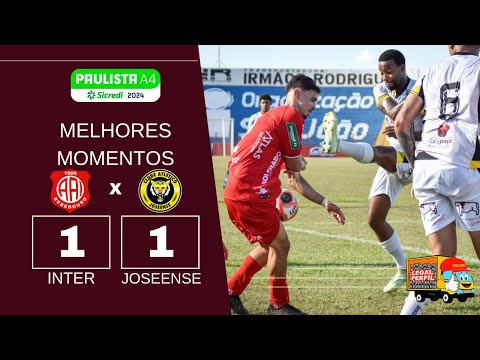 INTER DE BEBEDOURO 1 X 1 JOSEENSE | MELHORES MOMENTOS | PAULISTA A4 2025