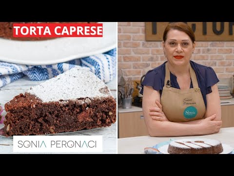 Chocolate caprese cake, original recipe - Sonia Peronaci