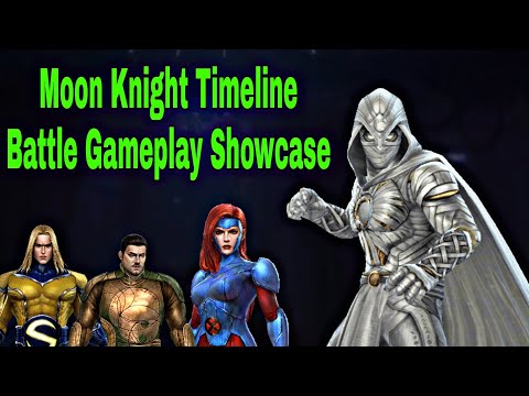 Moon Knight Timeline Battle Showcase And PVP Guide With Uniform - Marvel Future Fight