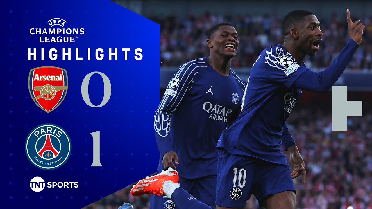 Dembele Strike Sinks Arsenal 🔥 | Arsenal 0-1 PSG | UEFA Champions League Highlights