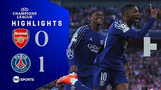 Dembele Strike Sinks Arsenal 🔥 | Arsenal 0-1 PSG | UEFA Champions League Highlights