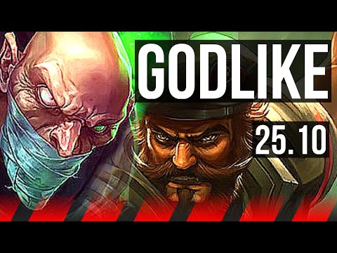 SINGED vs GANGPLANK (TOP) | Godlike | EUW Diamond | 25.10