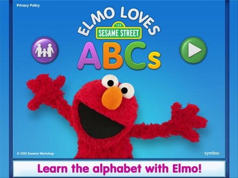Elmo Loves ABCs Lite for iPad best FREE alphabet learning app