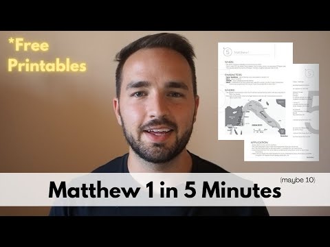 Matthew 1 in 5 Minutes - 2BeLikeChrist