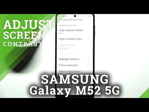 High Contrast text on Samsung Galaxy M52 5G - How to enable contrasted font on Galaxy M52 5G