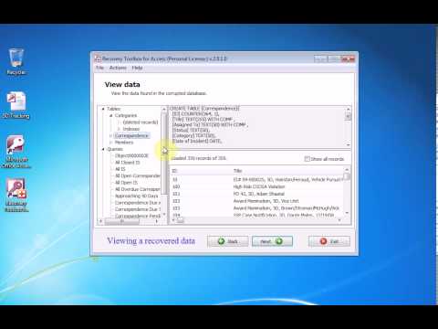 Recovery Toolbox for Access Manual