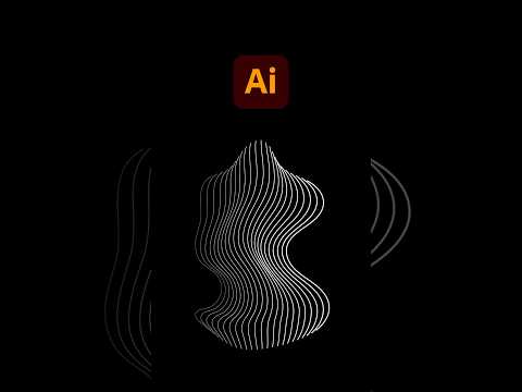 How to Create Abstract Wavy Line Art in Adobe Illustrator | Blend Tool Tutorial
