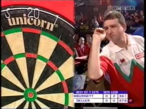 Keith Deller v Richie Burnett - 2003 World Championship Darts Part 2/8