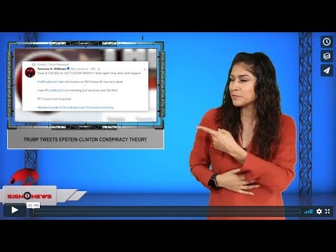 Trump tweets Epstein-Clinton conspiracy theory (ASL - 8.11.19)