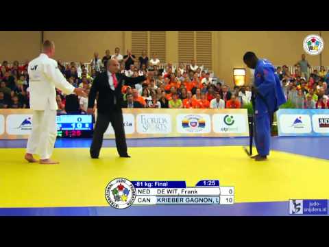 Judo 2013 Wold Championship Miami Cadets: de Wit (NED) - Krieber Gagnon (CAN) [-81kg] final