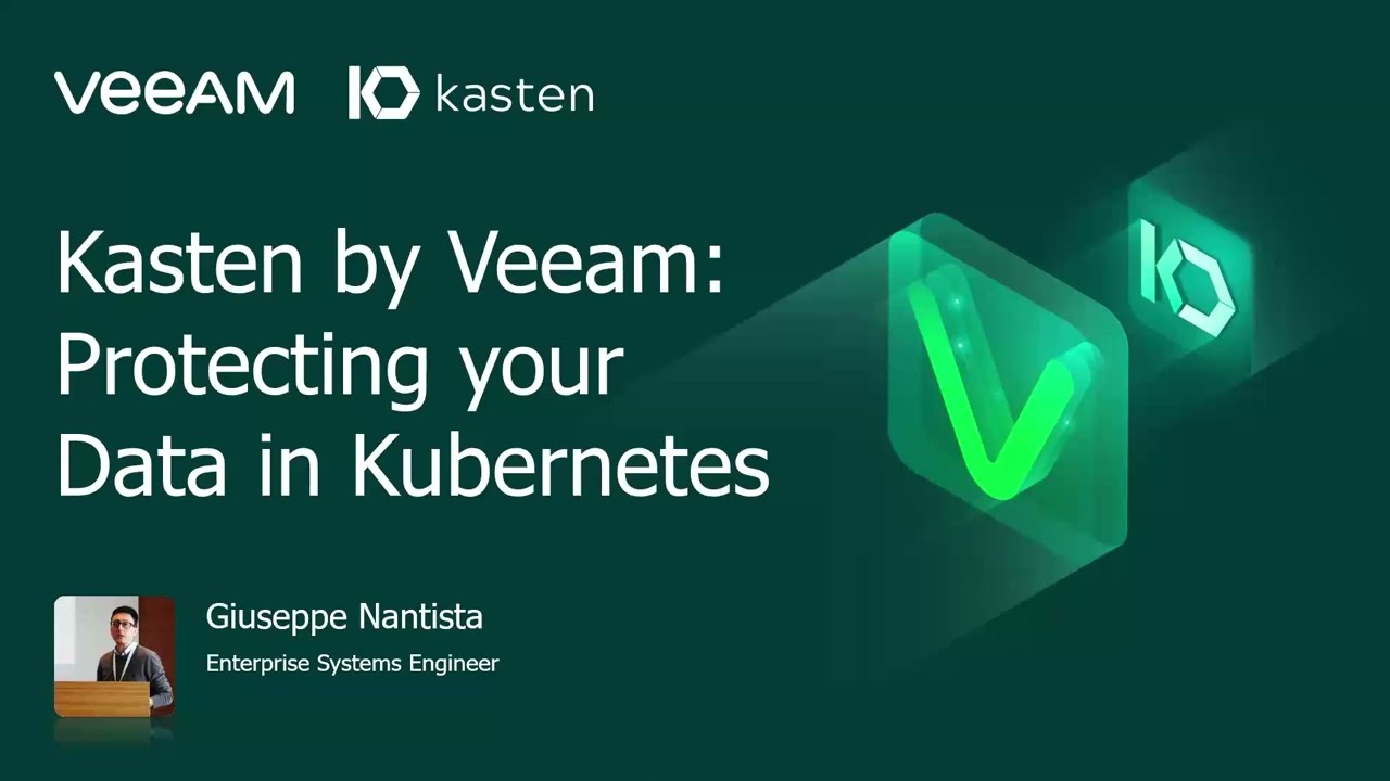 Kasten by Veeam: Protecting your data in Kubernetes video