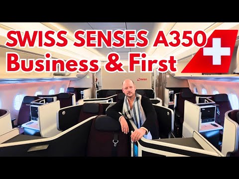 Swiss A350 "Swiss Senses" Business Class mit Meilen-Trick und First Class Einblick