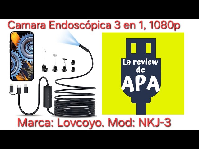 Vídeo relacionado con Ennovor Endoscopio Camara de Inspeccion 1920P HD de Serpiente, Cámara Endoscópica de Tipo-C, Cámara de Alcance con 8 Luces LED para Android e iOS Smartphone, iPad, Samsung (16.5 FT/5 M)