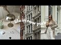 nyc vlog | adjusting to 9-5 life, soho shopping, aesthetic desk tour + q&a