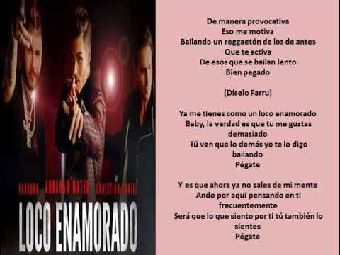 Loco Enamorado LETRA // Abraham Mateo, Farruko, Christian Daniel.