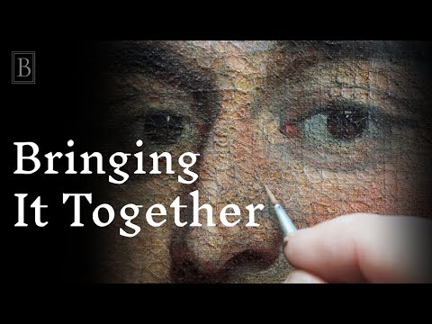 Restoring a Severely Distorted 18th Century Painting - Part 4 -  Consolidation & Retouching