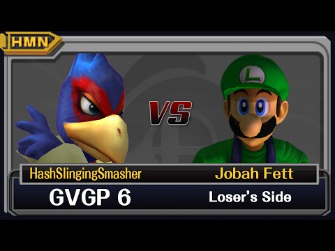 GVGP 6 Melee Top 16 Losers - Hash Slinging Smasher (Falco) vs. Jobah Fett (Luigi)