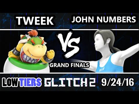 Glitch 2 Low Tiers - John Numbers (Wii Fit Trainer) Vs. Tweek (Bowser Jr.) SSB4 Grand Finals