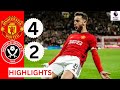 Manchester United vs Shelfield United 4-2 HIGHLIGHTS. Bruno Fernandes Brace, Maguire & Højlund goals