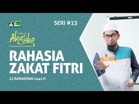 <p>Edisi AKU SUKA edisi 23 Ramadhan 1441H membahas tuntas tentang Zakat, khususnya Zakat Fitri / Fitrah.</p>
<p>Program AKU SUKA (ayo Kultum Sejenak untuk Berbuka) adalah program yang disiarkankan secara Rutin saat menjelang waktu Magrib di bulan Ramadhan 1441H. Berisikan ceramah pendek yang disampaikan oleh Ustadz Adi Hidayat, Lc.MA.</p>
<p>#SerialKultum #Ramadhan1441H #zakat<br />
Apparel Speedjersey :<br />
instagram.com/speedjerseycata...</p>
<p>Sebarkan seluas-luasnya kebaikan dengan share video ini, subscribe channel dan aktifkan notifikasi untuk mendapatkan ilmu dan informasi terbaru dari Ustadz Adi Hidayat, Lc., MA.</p>
<p>Offical Social Media :<br />
facebook.com/adihidayatofficial<br />
instagram.com/adihidayatofficial<br />
t.me/adihidayatofficial<br />
youtube.com/adihidayatofficial</p>
<p>* Tidak diperkenankan me re-upload tanpa mencantumkan link video asli untuk kepentingan komersil dan monetisasi.</p>
<p>Untuk mensupport Kegiatan Pengembangan Dakwah Quantum Akhyar Institute, donasi bisa disalurkan melalui :</p>
<p>1. Rekening BTN Syariah (BTN kode bank : 200)<br />
Nomor Rekening 7122 082 337 a.n Yayasan Institut Quantum Akhyar<br />
Untuk Wakaf Lahan Islamic Center Quantum Akhyar Institute</p>
<p>2. Rekening Bank Syariah Mandiri (BSM kode bank : 451)<br />
Nomor Rekening 7088 490 228 a.n Ibrohim Hanif<br />
Untuk Operasional Dakwah</p>
<p>3. Rekening Bank Syariah Mandiri (BSM kode bank : 451)<br />
Nomor Rekening 7123 985 634 a.n Ita Haryati<br />
Untuk Wakaf Buku Hafalan Al-Qur'an</p>
<p>Edisi AKU SUKA edisi 23 Ramadhan 1441H membahas tuntas tentang Zakat, khususnya Zakat Fitri / Fitrah.</p>
<p>Program AKU SUKA (ayo Kultum Sejenak untuk Berbuka) adalah program yang disiarkankan secara Rutin saat menjelang waktu Magrib di bulan Ramadhan 1441H. Berisikan ceramah pendek yang disampaikan oleh Ustadz Adi Hidayat, Lc.MA.</p>
<p>#SerialKultum #Ramadhan1441H #zakat<br />
Apparel Speedjersey :<br />
instagram.com/speedjerseycata...</p>
<p>Sebarkan seluas-luasnya kebaikan dengan share video ini, subscribe channel dan aktifkan notifikasi untuk mendapatkan ilmu dan informasi terbaru dari Ustadz Adi Hidayat, Lc., MA.</p>
<p>Offical Social Media :<br />
facebook.com/adihidayatofficial<br />
instagram.com/adihidayatofficial<br />
t.me/adihidayatofficial<br />
youtube.com/adihidayatofficial</p>
<p>* Tidak diperkenankan me re-upload tanpa mencantumkan link video asli untuk kepentingan komersil dan monetisasi.</p>
<p>Untuk mensupport Kegiatan Pengembangan Dakwah Quantum Akhyar Institute, donasi bisa disalurkan melalui :</p>
<p>1. Rekening BTN Syariah (BTN kode bank : 200)<br />
Nomor Rekening 7122 082 337 a.n Yayasan Institut Quantum Akhyar<br />
Untuk Wakaf Lahan Islamic Center Quantum Akhyar Institute</p>
<p>2. Rekening Bank Syariah Mandiri (BSM kode bank : 451)<br />
Nomor Rekening 7088 490 228 a.n Ibrohim Hanif<br />
Untuk Operasional Dakwah</p>
<p>3. Rekening Bank Syariah Mandiri (BSM kode bank : 451)<br />
Nomor Rekening 7123 985 634 a.n Ita Haryati<br />
Untuk Wakaf Buku Hafalan Al-Qur'an</p>