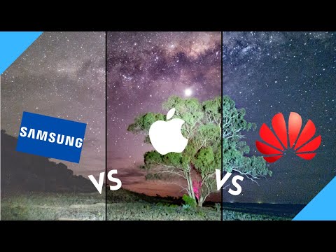iphone 13 pro max vs s21ultra vs Huawei P40 Pro a starry night battle