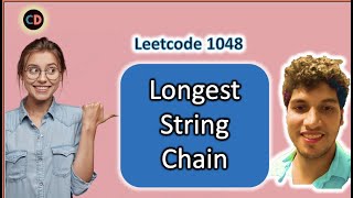 YouTube video 'Leetcode 1048 Longest String Chain | DP  | Checkout Coding Decoded SDE Sheet | Live coding session'