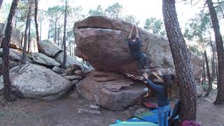 Video thumbnail of Pilas chinas directo, 6b+. Albarracín