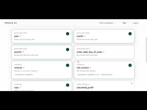 Prisca AI video preview