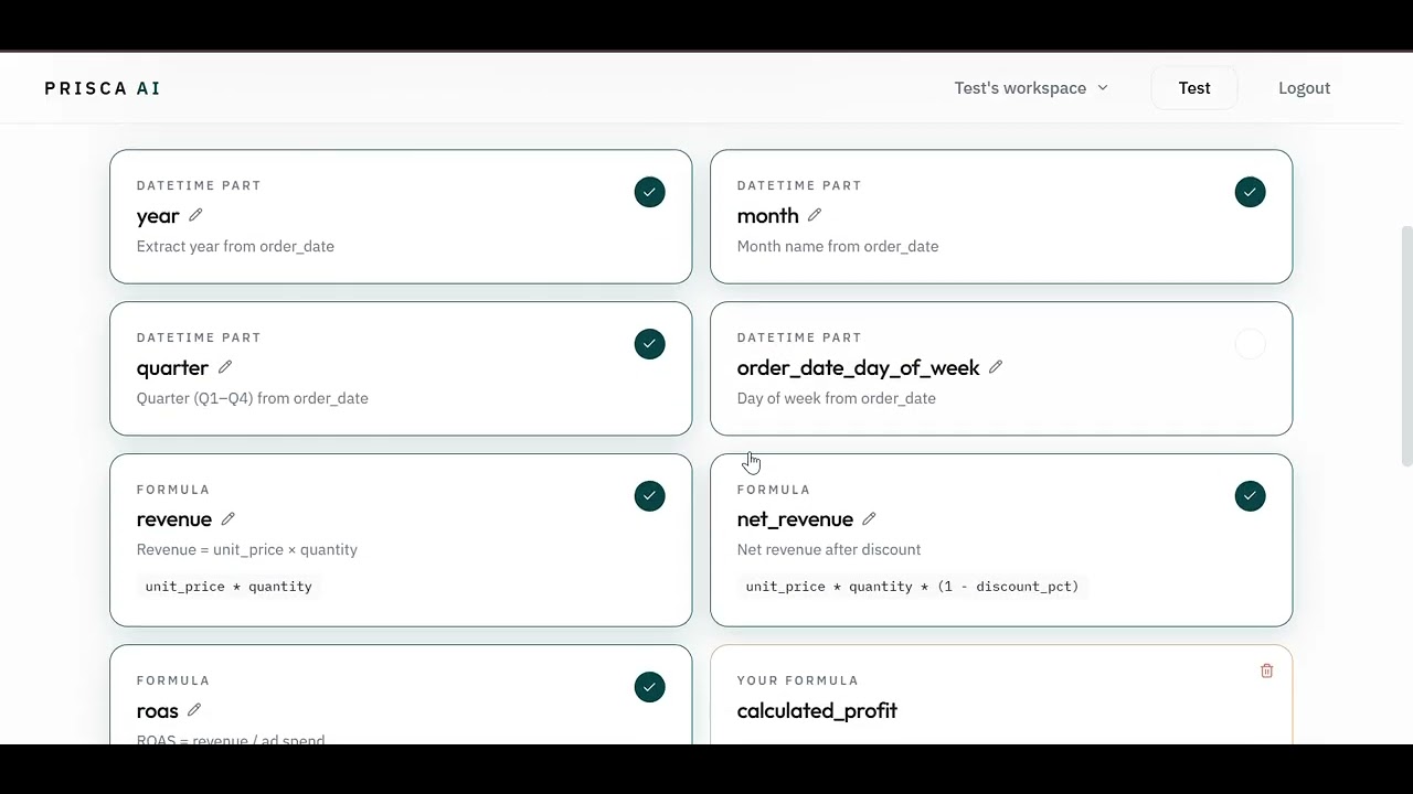 Prisca AI video preview