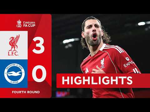 Salah stars 🌟 | Liverpool (3-0) Brighton Hove Albion | Emirates FA Cup 2025-26