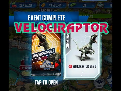 VELOCIRAPTOR GEN 2 PACK II Jurassic World The Game II Dinosaurs Game
