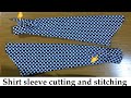 How To Cut And Sew A Shirt Sleeve With Cuff Beginners Tutorial