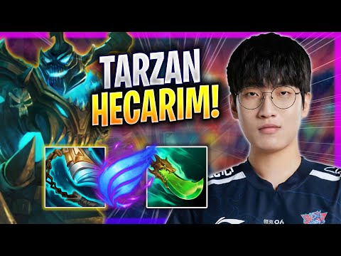 TARZAN PERFECT GAME WITH HECARIM! - LNG Tarzan Plays Hecarim JUNGLE vs Karthus! | Season 2023