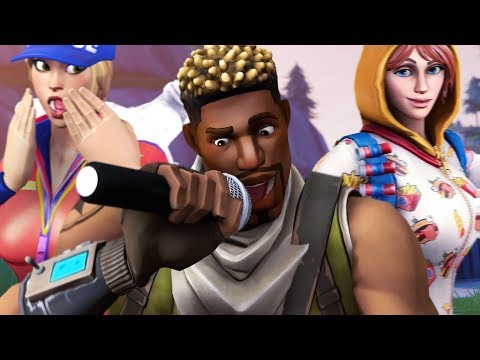 dude drops INSANE Freestyle Rap in a fortnite game