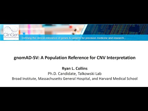 CNV Web Series: gnomAD SV (February 20, 2020)
