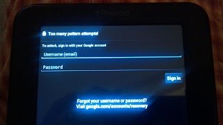 How to unlock android phones too many pattern or password attempt