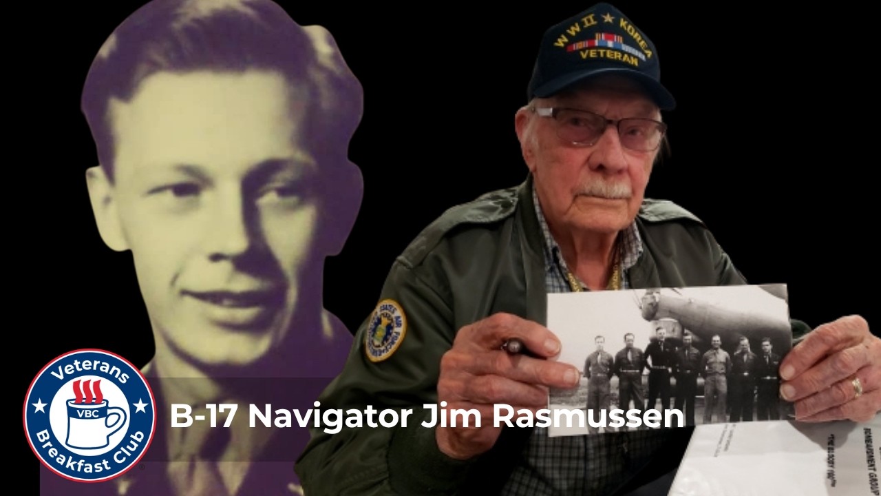 Jim Rasmussen, B-17 Navigator, 100th Bomb Group | VBC LIVE