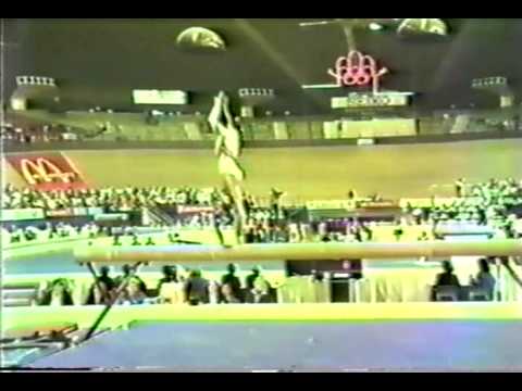 2nd T ROM Laura Cutina BB - 1985 World Gymnastics Championships 9.700