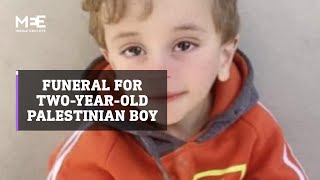 Hundreds attend funeral for two-year-old Palestinian killed by Israel