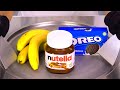 Nutella Oreo Banana Ice Cream Rolls So Satisfying ASMR